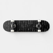 Schwarz und Silberstein Skateboard (Horizontal)