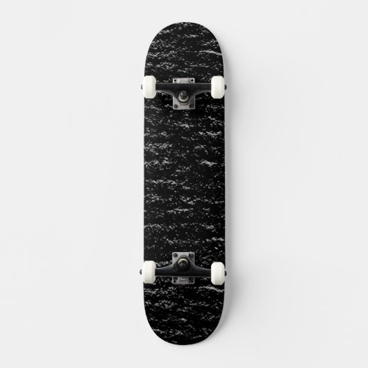 Schwarz und Silberstein Skateboard (Vorderseite)