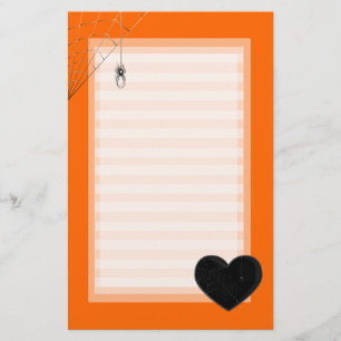 Schwarz und Spider Briefpapier