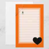 Schwarz und Spider Briefpapier (Vorne/Hinten)