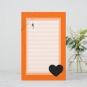 Schwarz und Spider Briefpapier (Stehend Vorderseite)