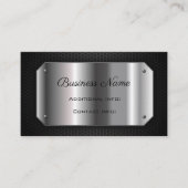 Schwarz und Stahl Visitenkarte (Vorderseite)
