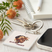 Schwarz und stolz schlüsselanhänger (Vorderseite rechts)