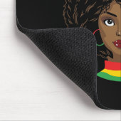 Schwarz und stolz | Unapologetisch | Black Queen Mousepad (Ecke)
