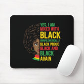 Schwarz und stolz | Unapologetisch | Black Queen Mousepad (Mit Mouse)