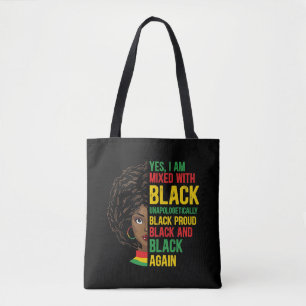 Schwarz und stolz   Unapologetisch   Black Queen Tasche