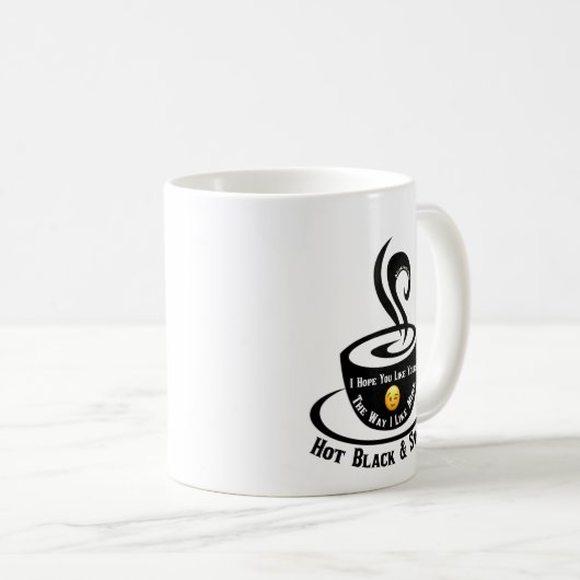 Schwarz und süß kaffeetasse (VorderseiteRechts)