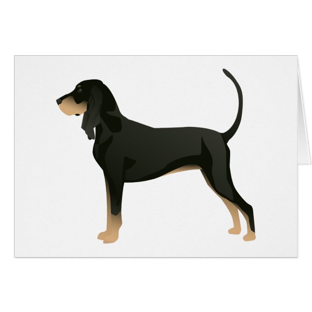 Schwarz und Tan Coonhound Grundzucht individuell a (Vorderseite (Horizontal))