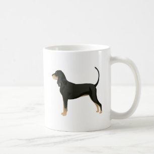 Schwarz und Tan Coonhound Grundzucht individuell a Kaffeetasse
