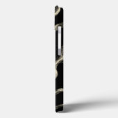 Schwarz und Tan Coral Case-Mate iPhone Hülle (Rückseite / Links)