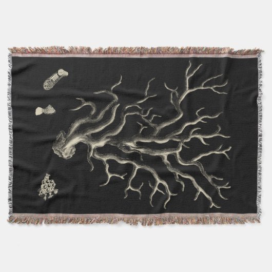 Schwarz und Tan Coral Decke (Vorderseite)