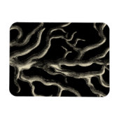 Schwarz und Tan Coral Magnet (Horizontal)