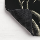 Schwarz und Tan Coral Mousepad (Ecke)