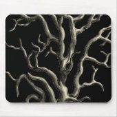 Schwarz und Tan Coral Mousepad (Vorne)