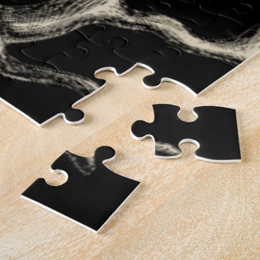 Schwarz und Tan Coral Puzzle (Seite)