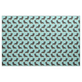 Schwarz und Tan Dackel Hund hellblau Stoff (Fat Quarter (45,7 x 55,9 cm))
