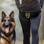 Schwarz und Tan Deutscher Schäferhund GSD Dog Schw Bauchtasche