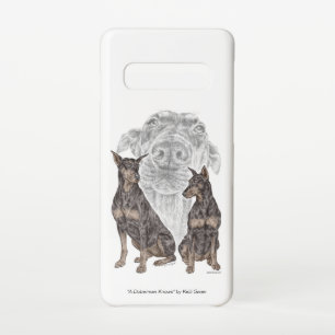Schwarz und Tan Dobermann Hunde Samsung Galaxy S10 Hülle