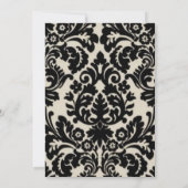 Schwarz und Tan Einladung (Rückseite)