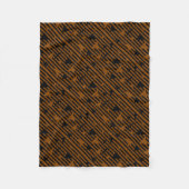 Schwarz und Tan Fleecedecke (Vorderseite)