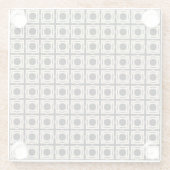 Schwarz und Tan Glasuntersetzer (Rückseite)