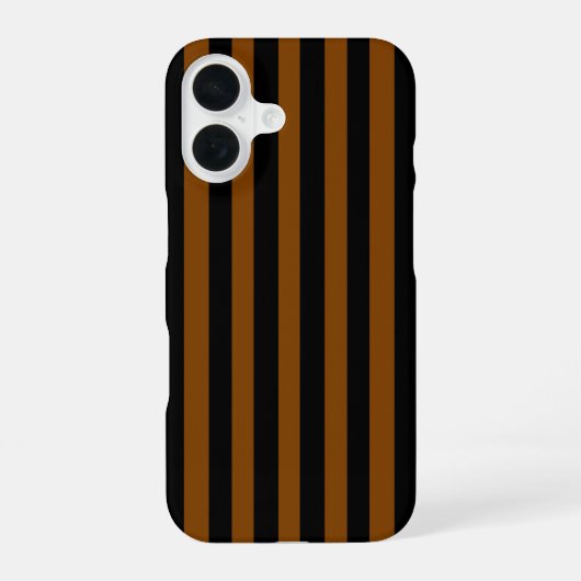 Schwarz und Tan iPhone 16 Hülle (Rückseite)