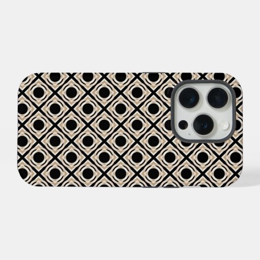 Schwarz und Tan iPhone Hülle (Rückseite (Horizontal))
