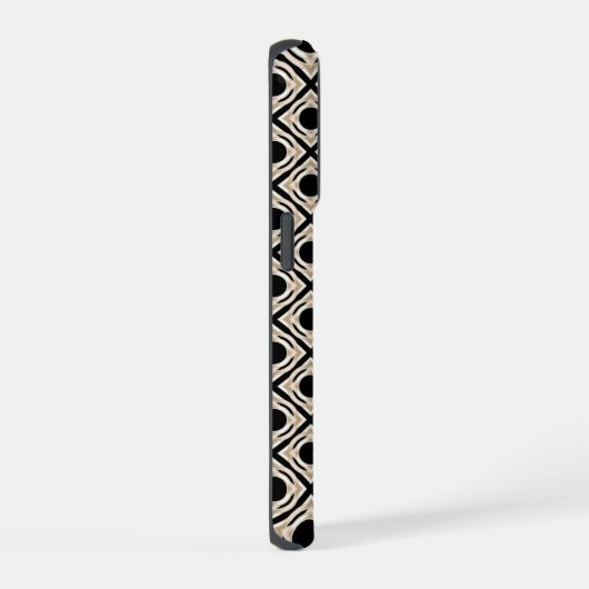 Schwarz und Tan iPhone Hülle (Rechte Seite)
