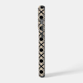 Schwarz und Tan iPhone Hülle (Linke Seite)