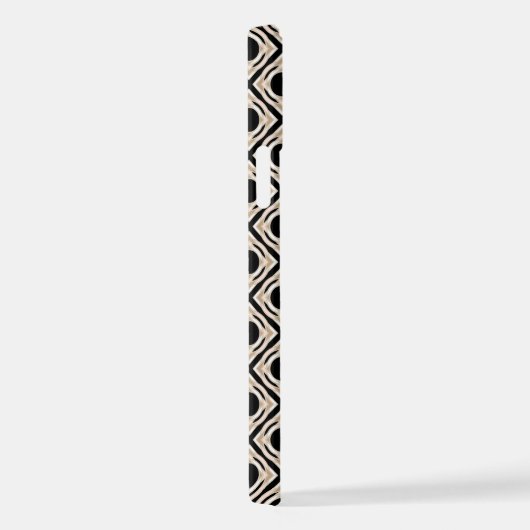 Schwarz und Tan iPhone Hülle (Rechte Seite)