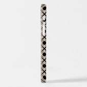 Schwarz und Tan iPhone Hülle (Linke Seite)