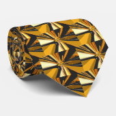 Schwarz und Tan Krawatte (Gerollt)