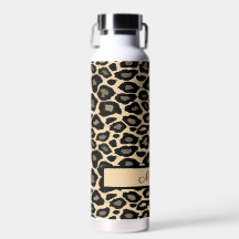Schwarz und Tan Leopard Print Personalisiert