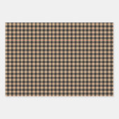 Schwarz und Tan mit rotem Streifen Geschenkpapier Set (Vorderseite 3)