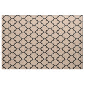 Schwarz und Tan Modernes geometrisches Muster Stoff (Yard (91,4 cm))