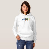 Schwarz und Tan Rottweiler mit Agility Hoodie (Vorne ganz)