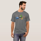 Schwarz und Tan Rottweiler mit Agility T-Shirt (Vorne ganz)