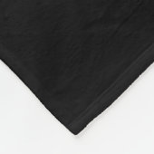 Schwarz und Taupe Art Deco Fans - Personalisiert Fleecedecke (Ecke)