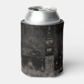 Schwarz und Taupe Skyline Venedig Italien Dosenkühler (Kanne Vorderseite)