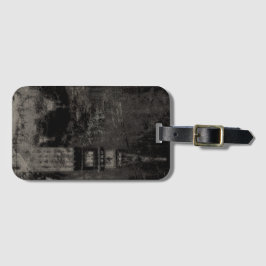 Schwarz und Taupe Skyline Venedig Italien Gepäckanhänger