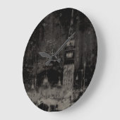 Schwarz und Taupe Skyline Venedig Italien Große Wanduhr (Winkel)