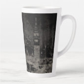 Schwarz und Taupe Skyline Venedig Italien Milchtasse (Rechts)