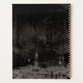 Schwarz und Taupe Skyline Venedig Italien Planer (Rückseite)