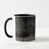 Schwarz und Taupe Skyline Venedig Italien Tasse (Links)