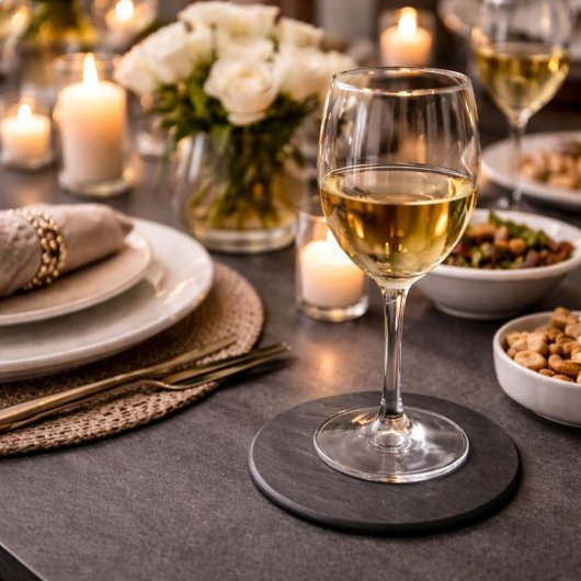 Schwarz und Trendy Getränkeuntersetzer