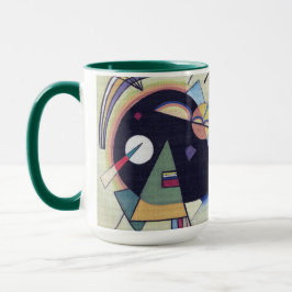 Schwarz und Violet - Kandinsky Abstrakte Kunst Tasse