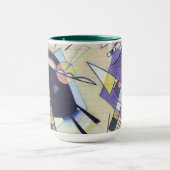 Schwarz und Violet - Kandinsky Abstrakte Kunst Tasse (Zentrum)
