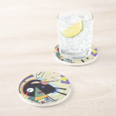 Schwarz und Violet - Kandinsky Getränkeuntersetzer (Seite)