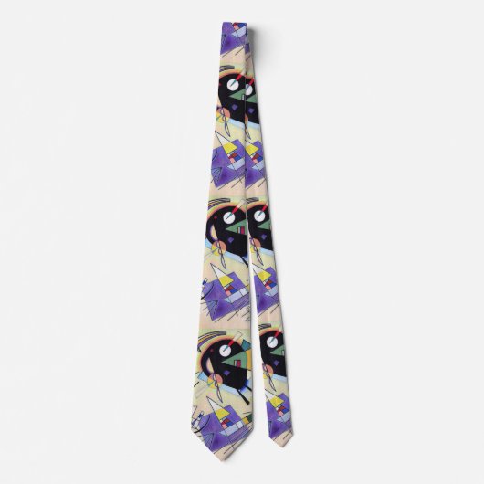 Schwarz und Violet - Kandinsky Krawatte (Vorderseite)