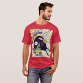 Schwarz und Violet - Kandinsky T-Shirt (Vorne ganz)